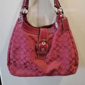 Coach red Lynn Hobo bag